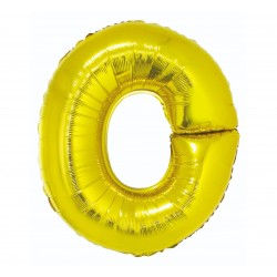 Balon "Litera O" 89 cm, złota