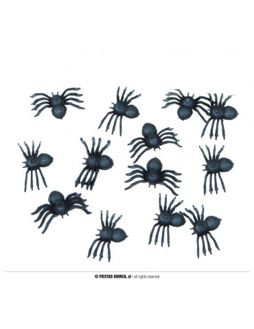 70 plastikowych pająków