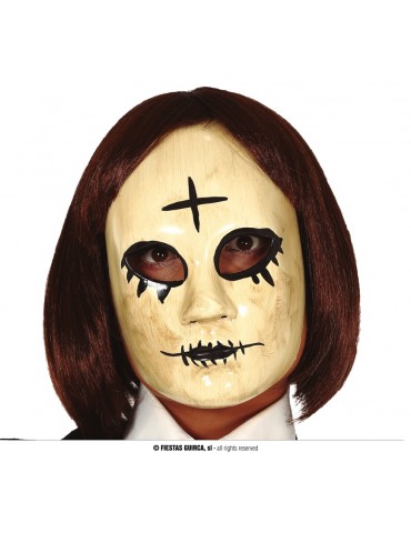 Maska kobiety z krzyżem