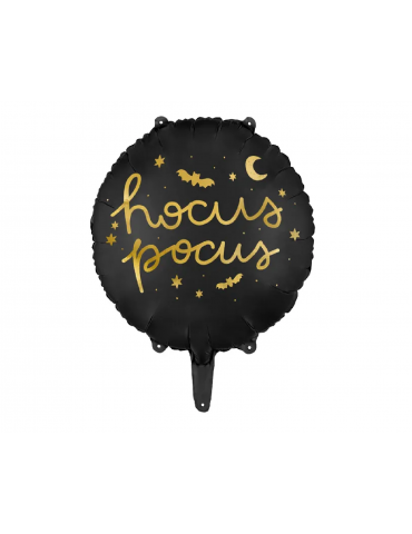 Balon foliowy Hocus Pocus, 45 cm, czarny